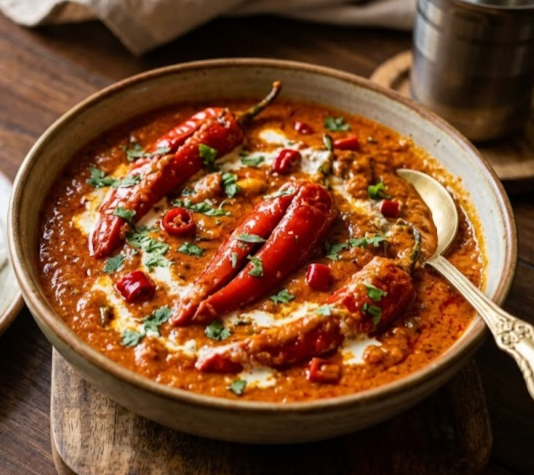 Lal Mirch Ka Korma kaise banaye