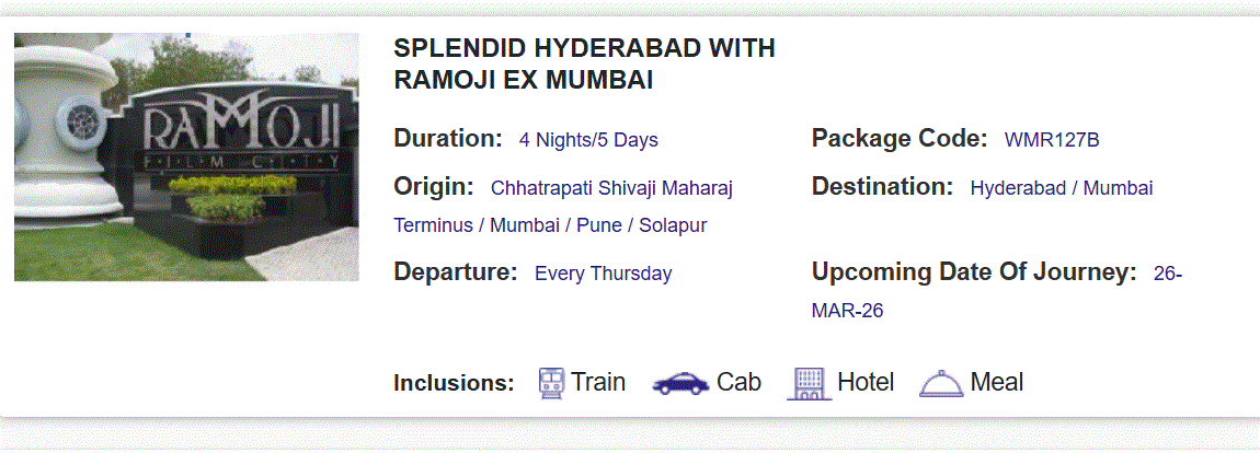 March travel packages India