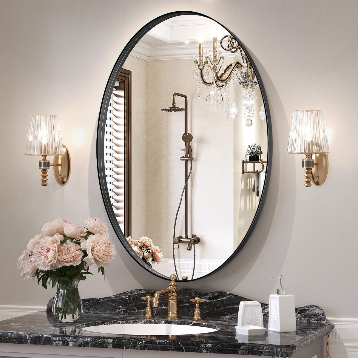 Round & Oval Bathroom Mirrors