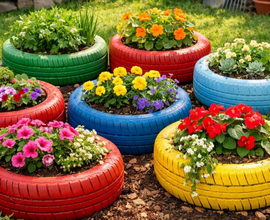 old tyre reuse ideas
