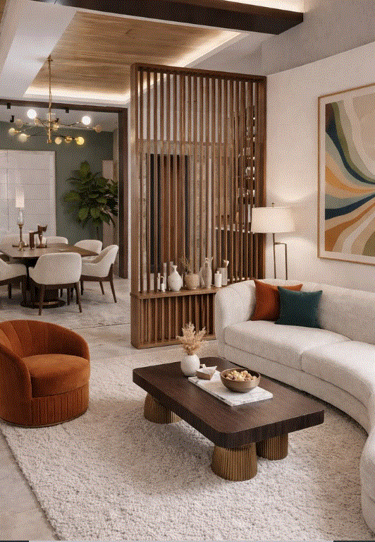 wooden partition design