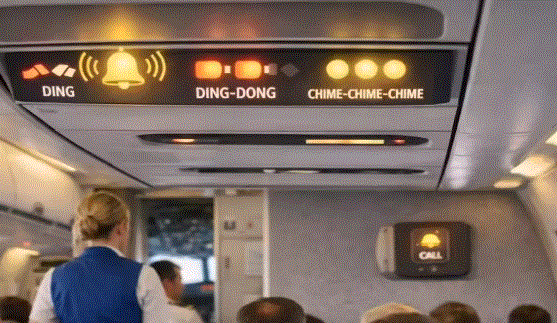 flight ding sound meaning