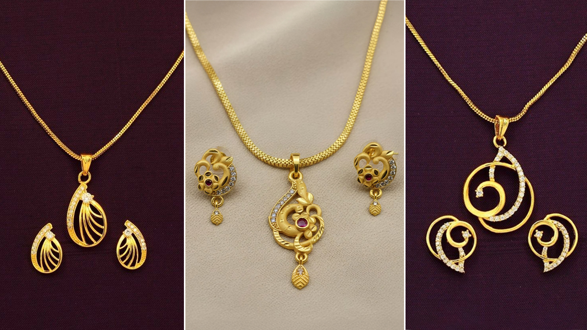 Gold Pendant Designs: 1 ग्राम से भी कम सोने में बन जाएंगे ये गोल्ड पेंडेंट, डेली वियर में देंगे स्टाइलिश लुक