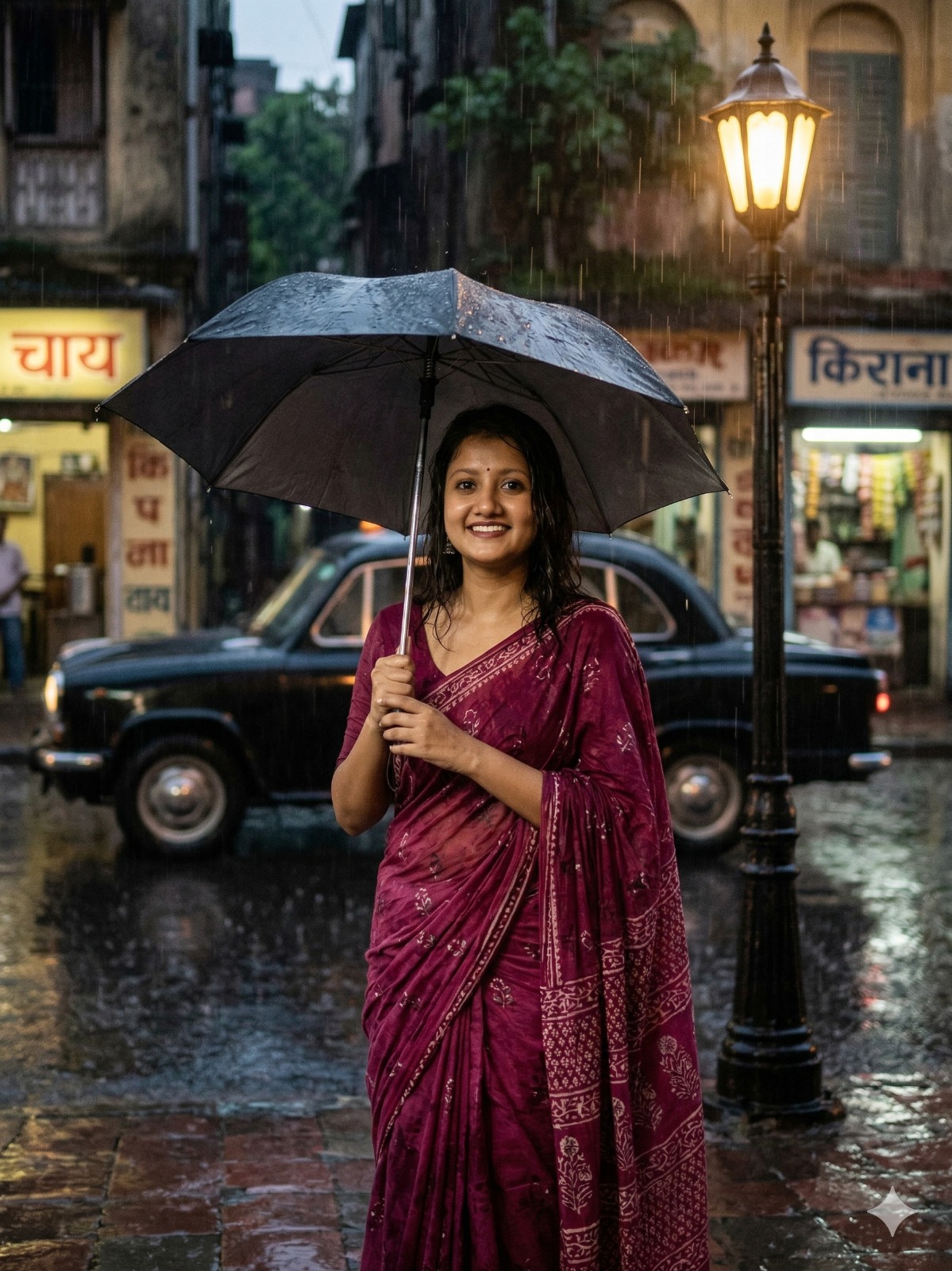 Saree rain photos