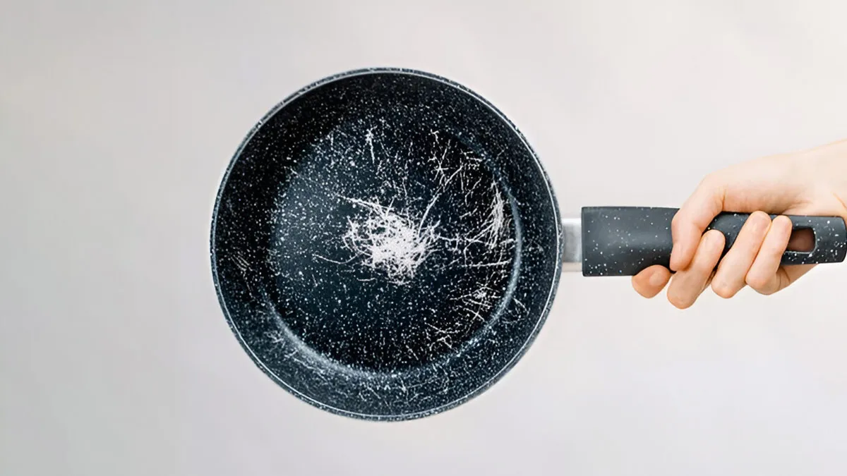 non-stick pan cleaning