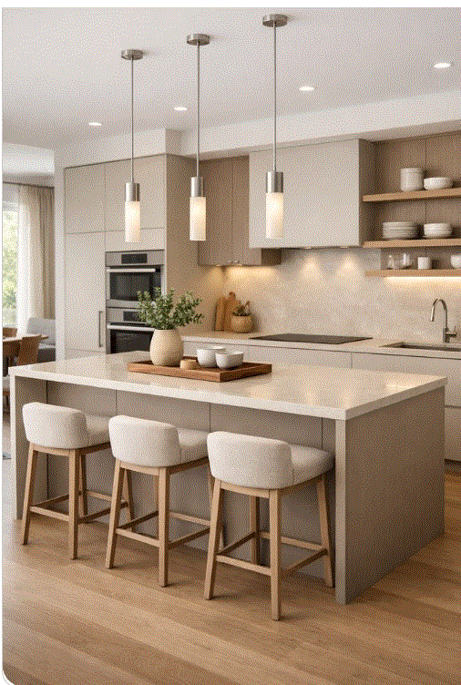 small home kitchen lounge layout