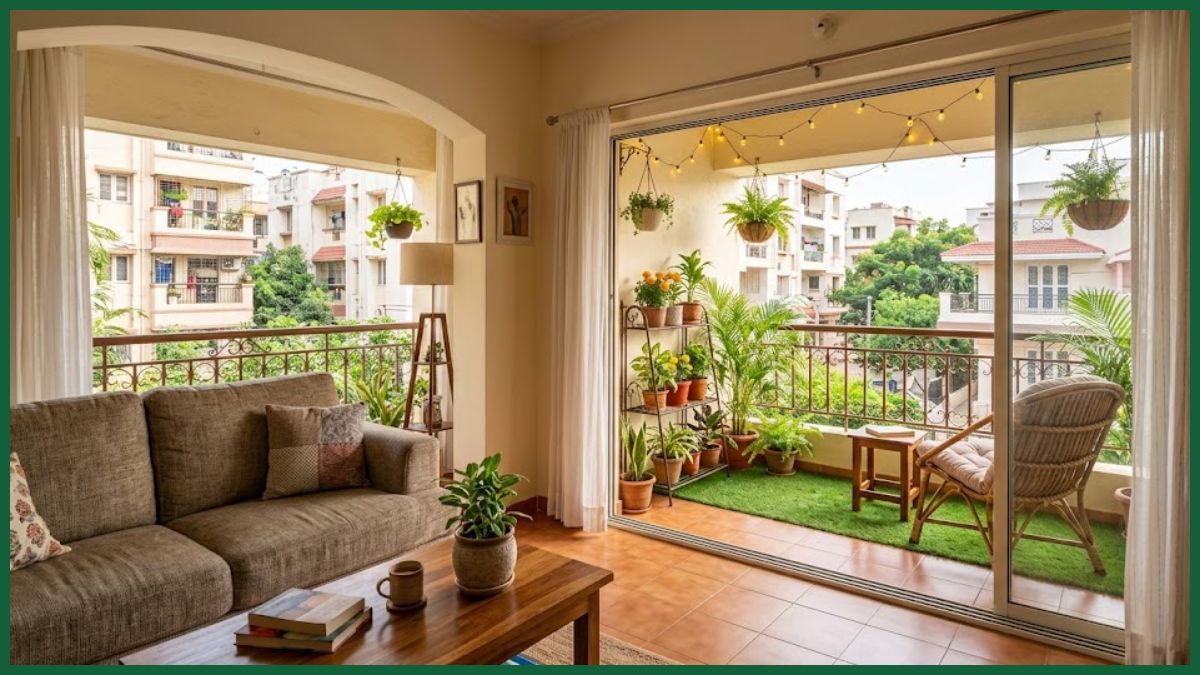 बिना तोड़-फोड़ के Living Room और Open Balcony को ऐसे करें अटैच, कम खर्च में म‍िलेगा लग्जरी रिजॉर्ट जैसा लुक
