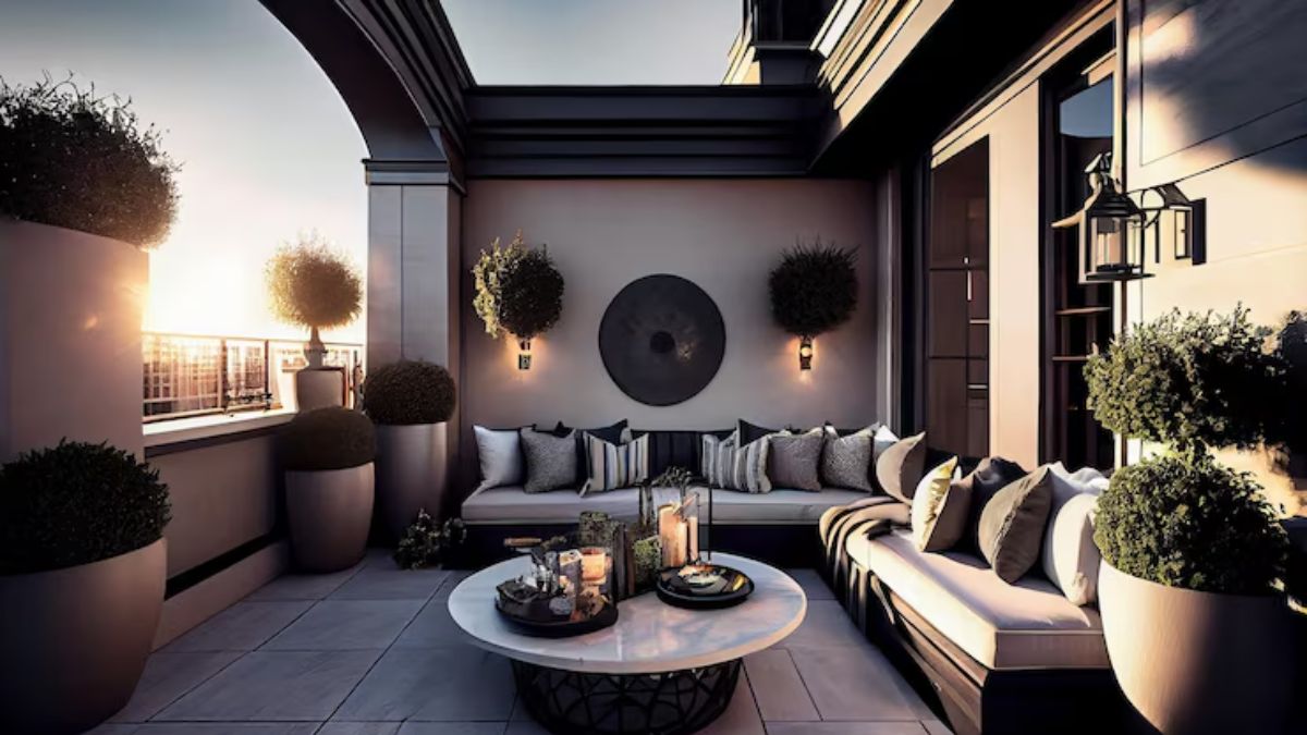 balcony and living room attached