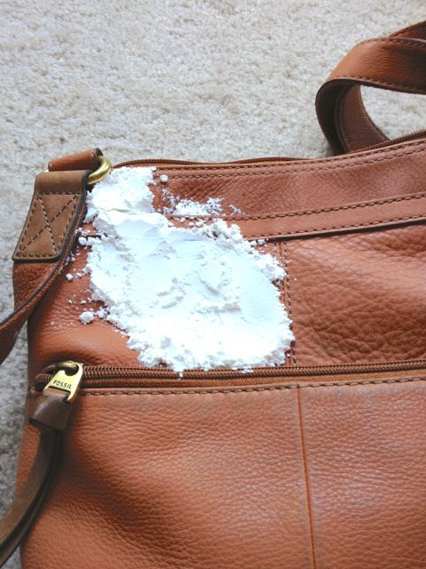 home remedies for leather bag stains