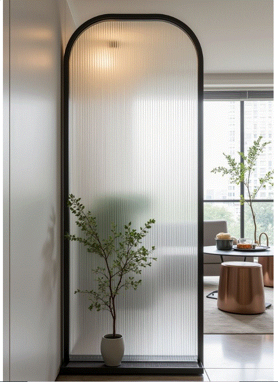 kitchen glass partition designs