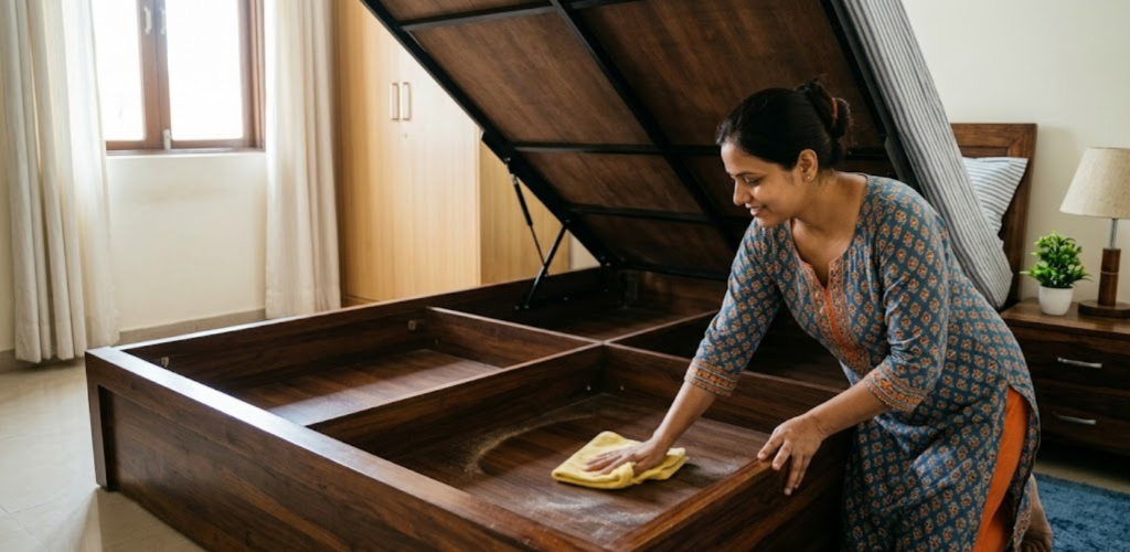 easy hacks for bed box cleaning