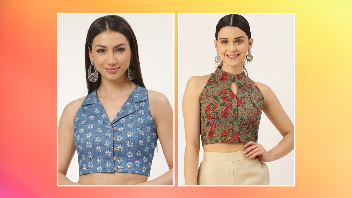 Cotton Sleeveless Blouse Designs: सिंपल साड़ी को भी 'डिजाइनर' बना देंगे ये स्लीवलेस कॉटन ब्लाउज, देखें सबसे नए डिजाइन्स