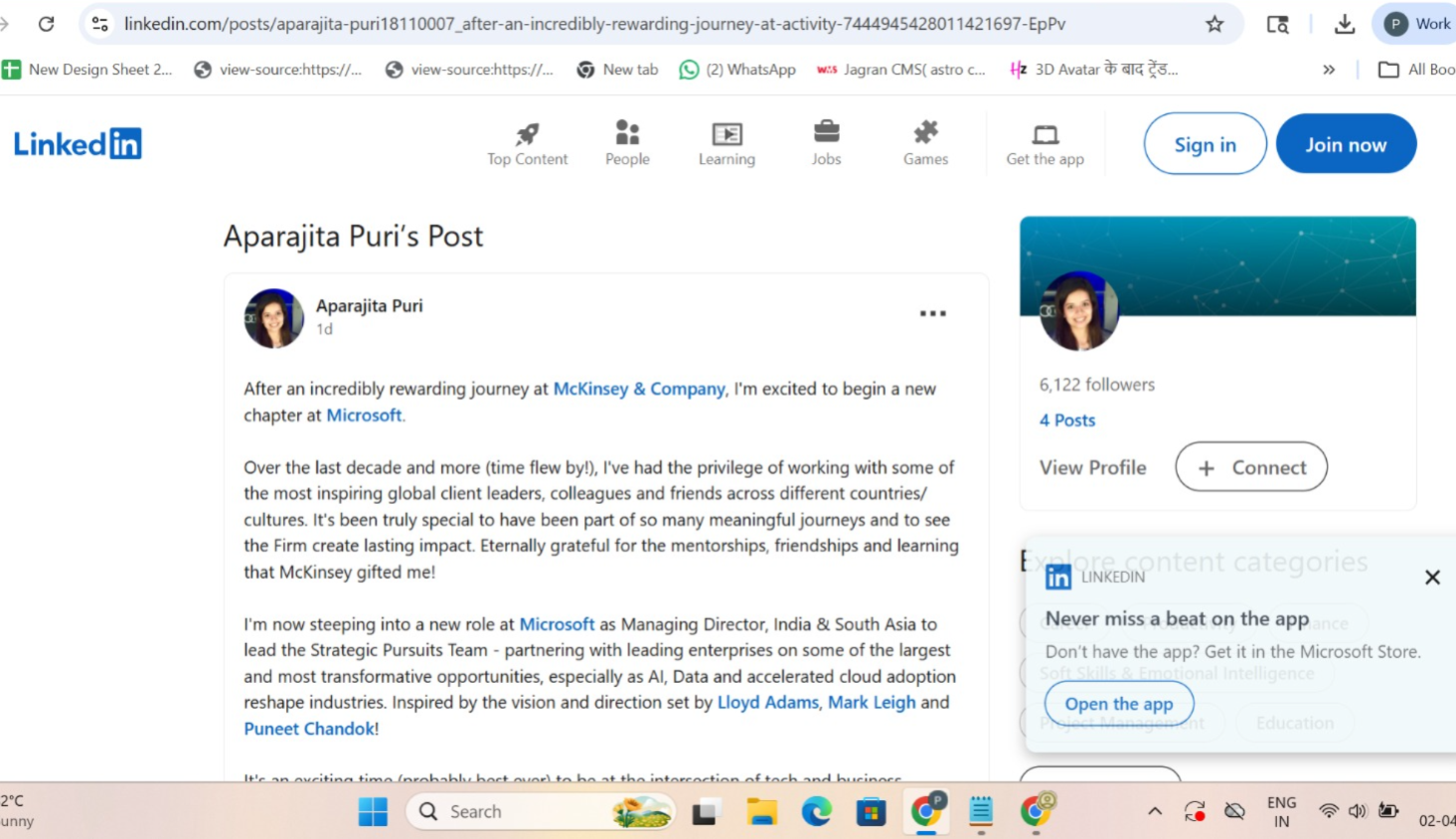 Microsoft India Managing Director