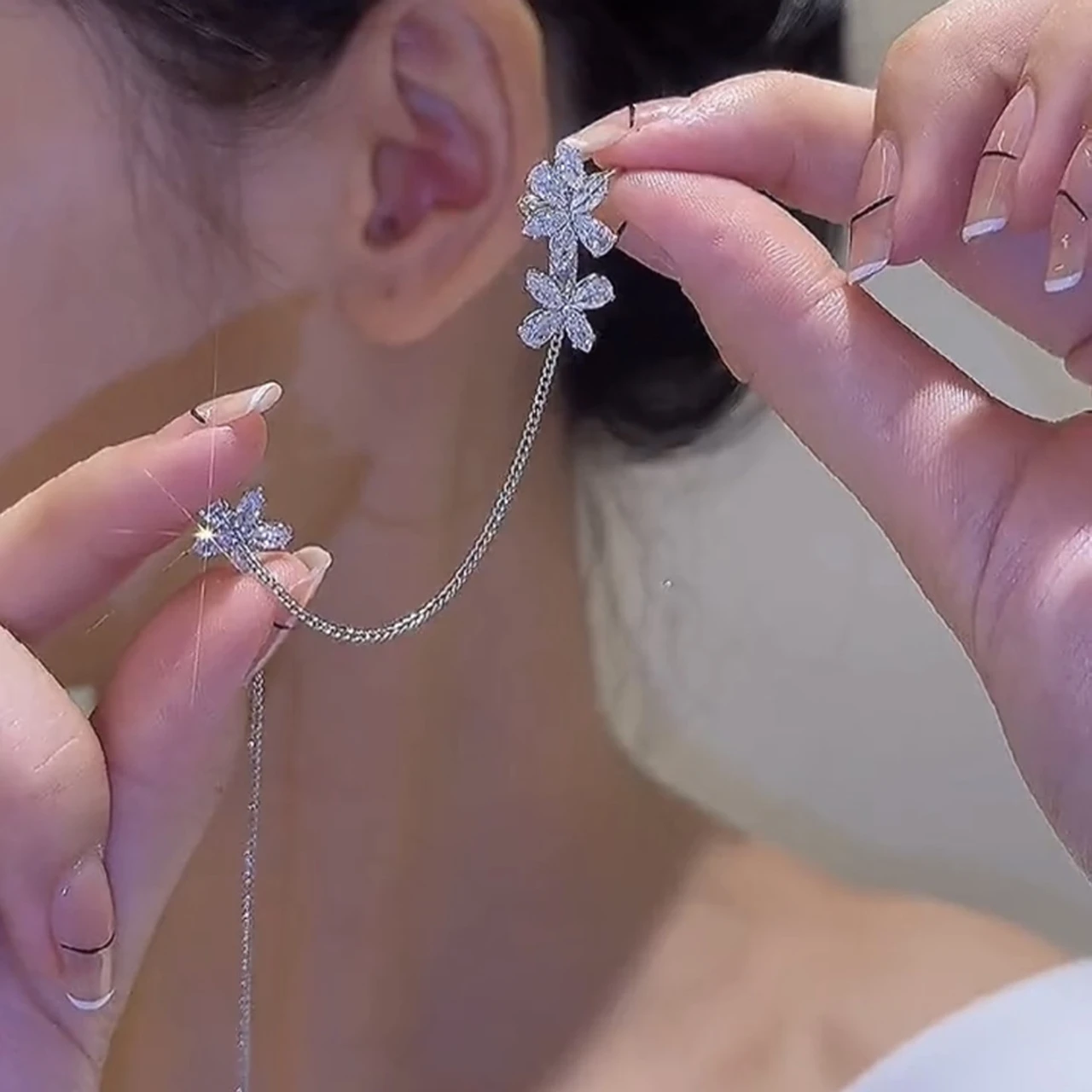 Long Threader korean Earrings