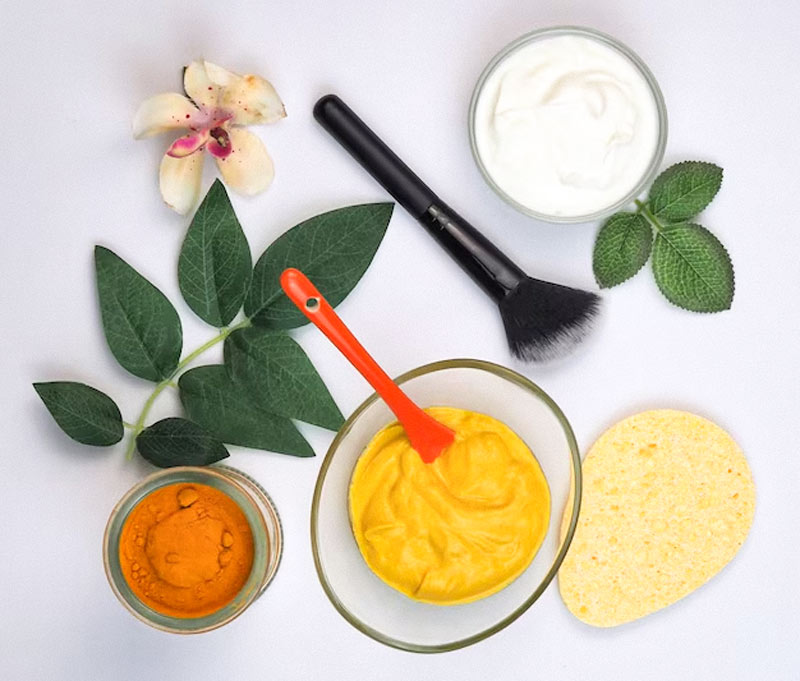 curd haldi facepack