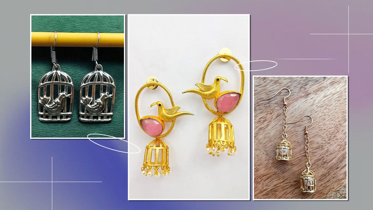 Bird Cage Earrings Designs: कानों में पहनें बर्ड केज इयररिंग्स, यहां देखें डिजाइंस