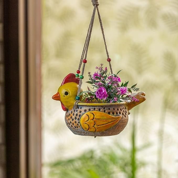 Bird Style Ceramic Hanging Planters