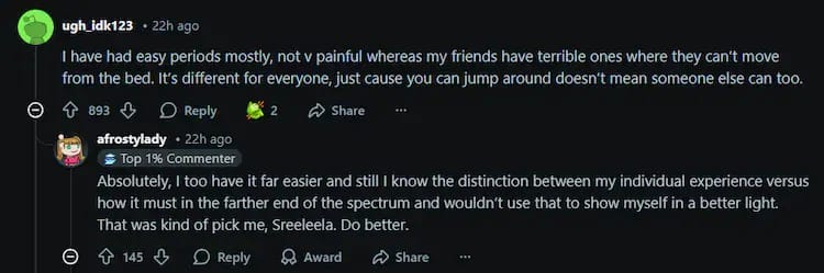 Sreeleela statemenrt over periods