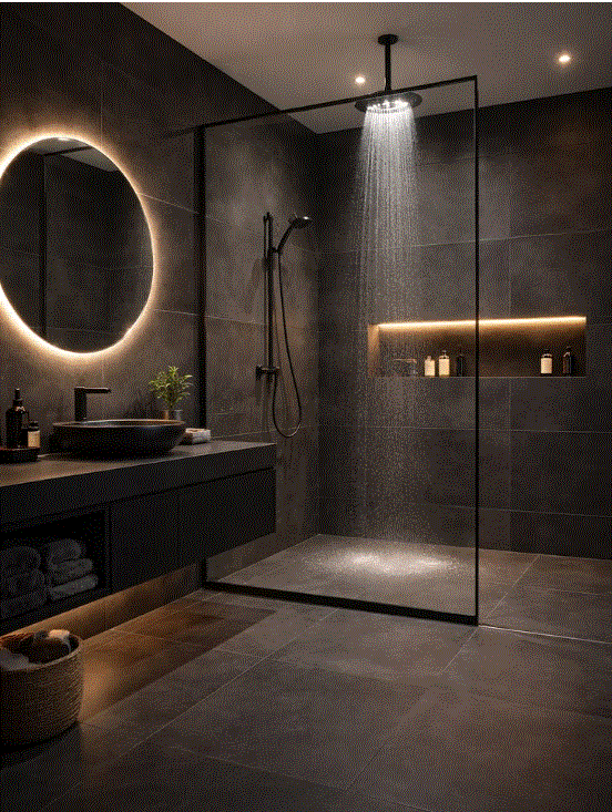 modern bathroom shower designs
