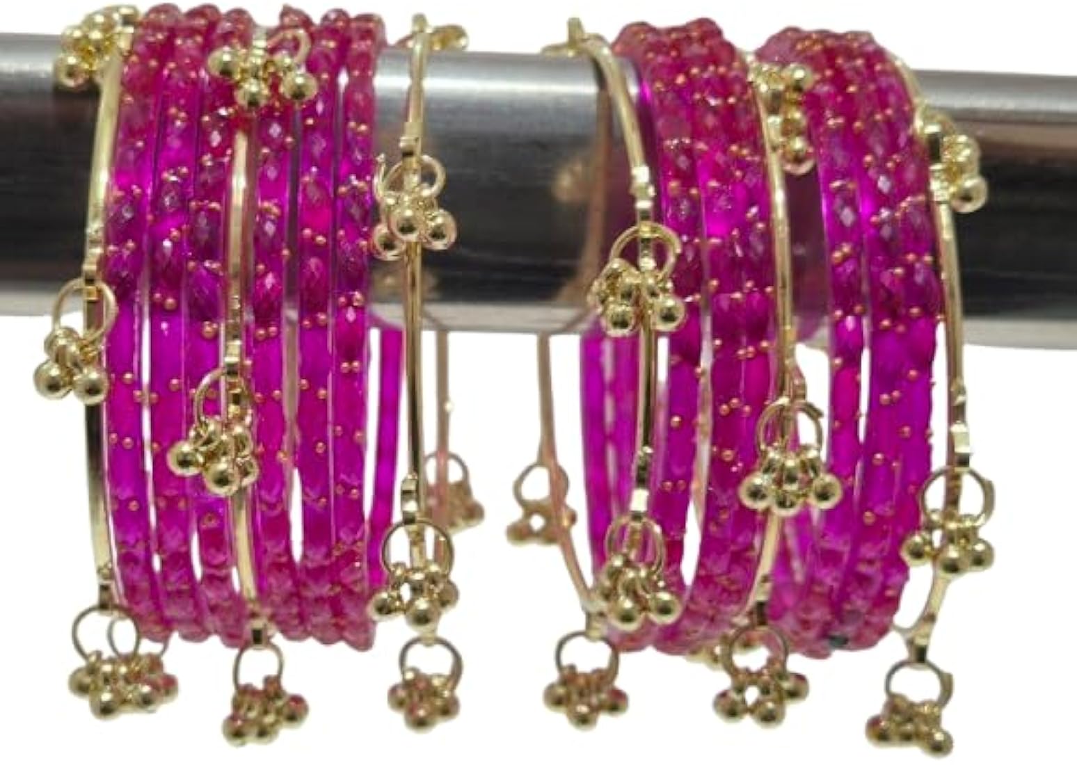 Mixed color bangle styling