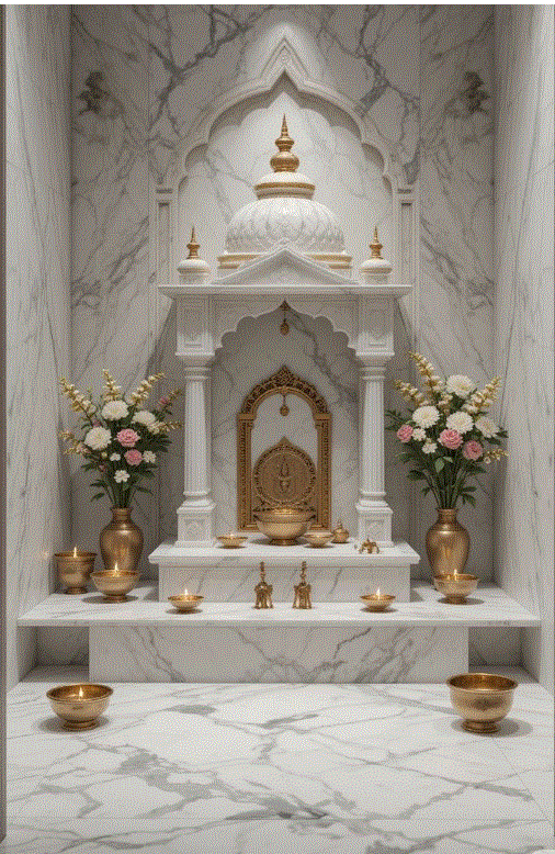 modern marble temple designs for home