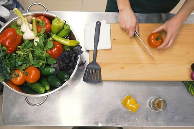 what happens if you cut vegetables on slab