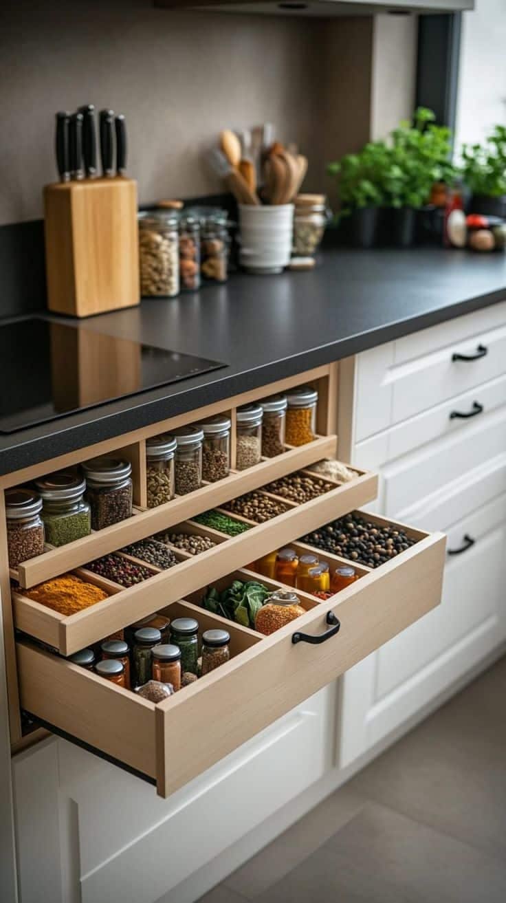 Pull out rack for modular kitchen