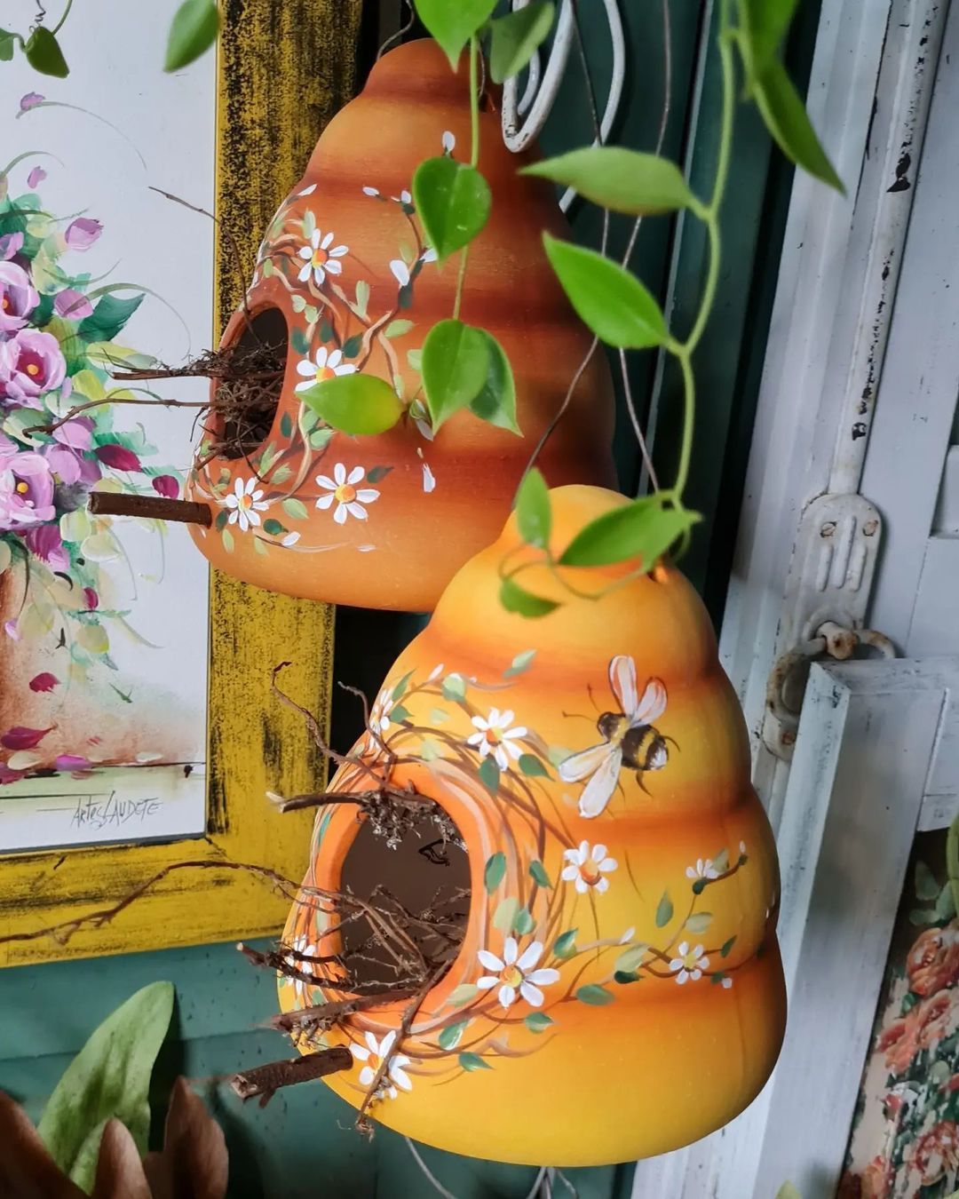 Terracotta hanging Bird House Designs