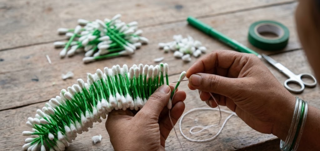 how to make artificial gajra