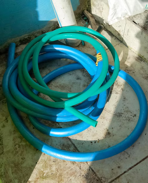 how to clean dust from rubber pipe