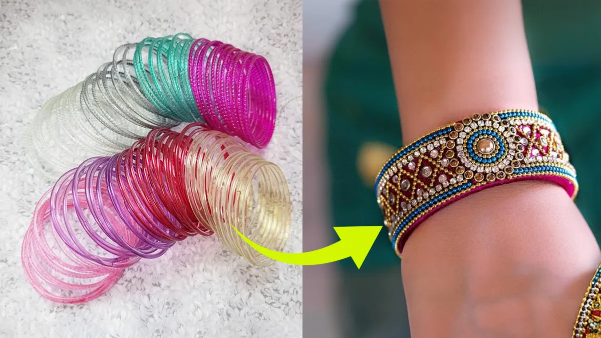 Plain Bangles DIY: पुरानी प्लेन चूड़ियों को इन तरीके से करें डेकोरेट ...
