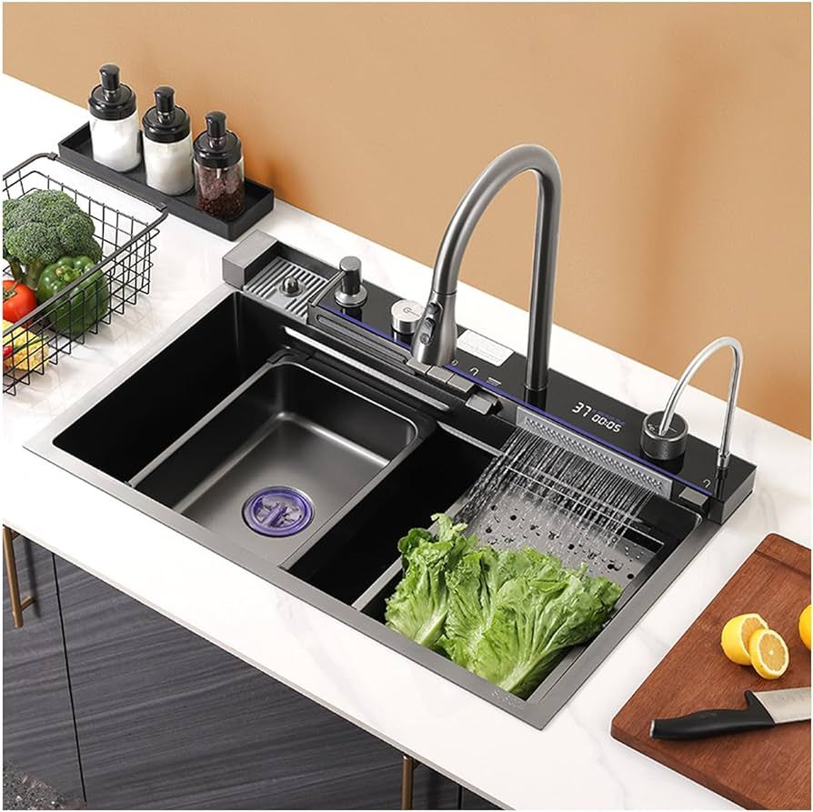 Nano Black Waterfall Sink
