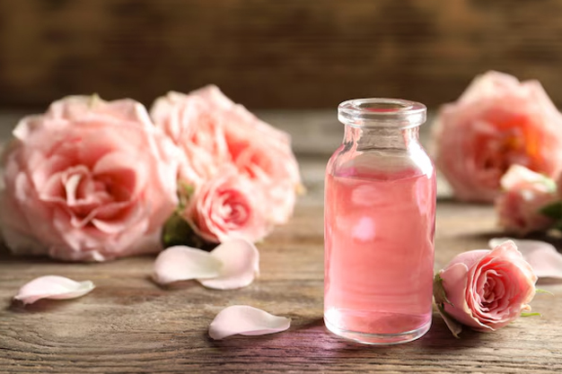rose water for chin acne