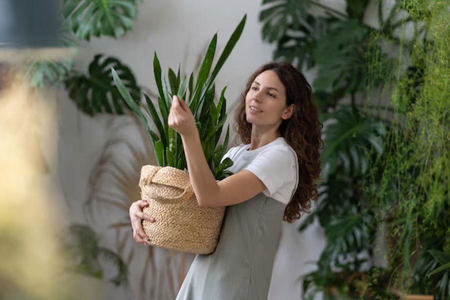 snake plant for low maintinance