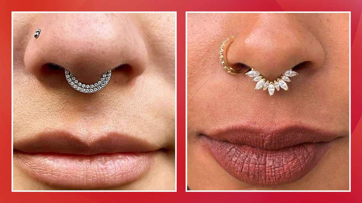 Septum Nose Ring Designs: बिना नाक छिदे भी चेहरे को मिलेगा बोल्ड लुक, सेप्टम नोज रिंग्स के ये 5 ट्रेंडी डिजाइंस करें ट्राई