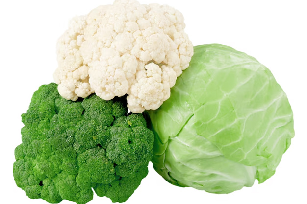 cabbage and cauliflower