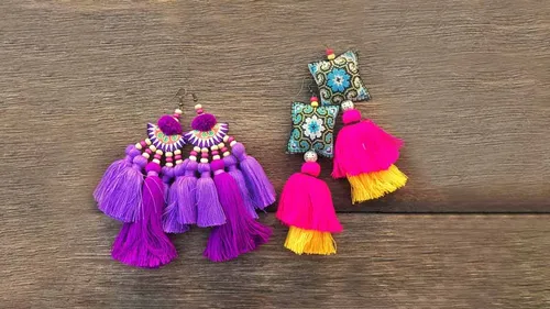 beautiful tassel earrings designs to create ethnic look perfect