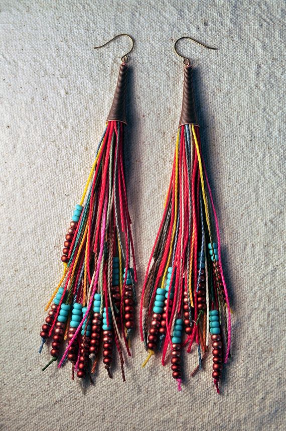 beautiful tassel earrings designs