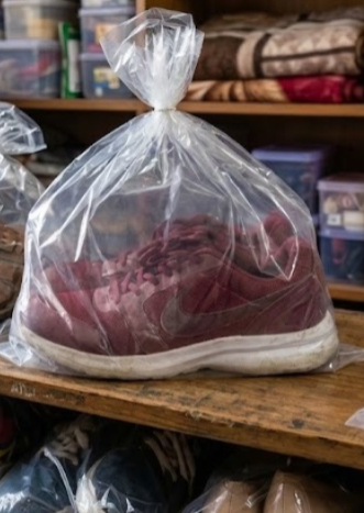 use polythene for pack shoes