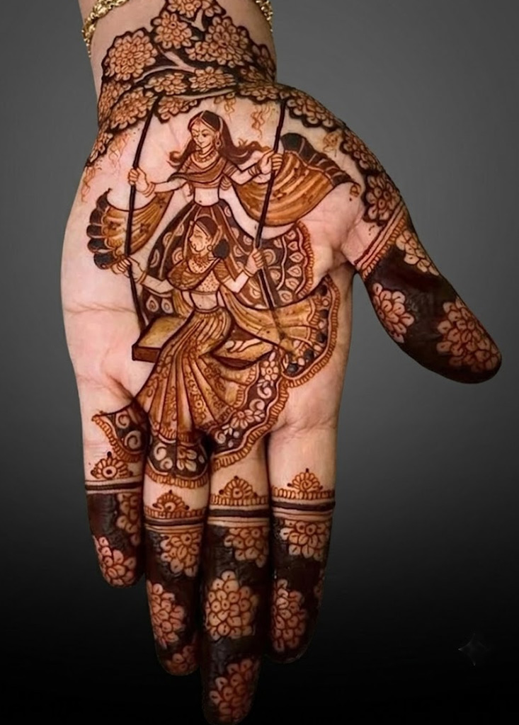 sawan mehndi design (2)