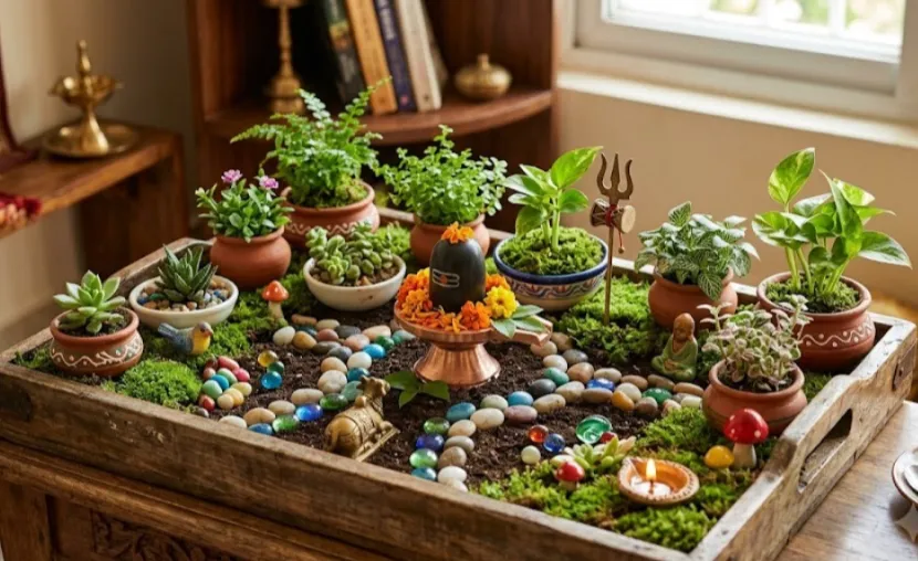 How to make mini garden at home