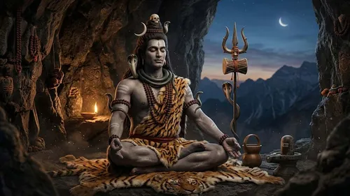 lord shiva wear tiger skin