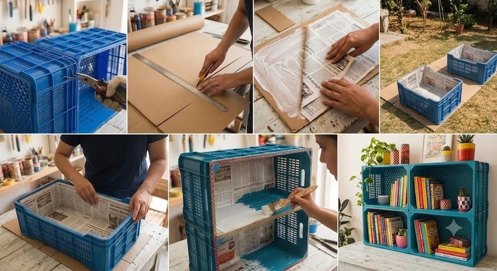 DIY bookshelf for kids