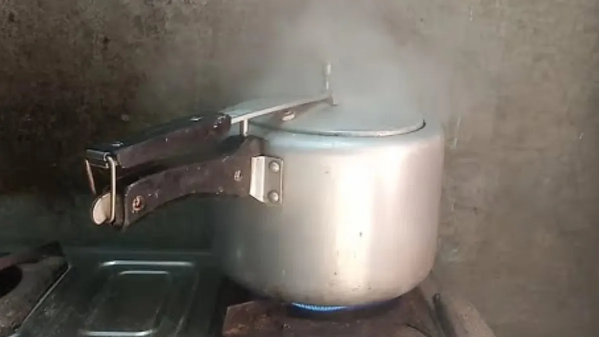 Pressure cooker whistle cleaning
