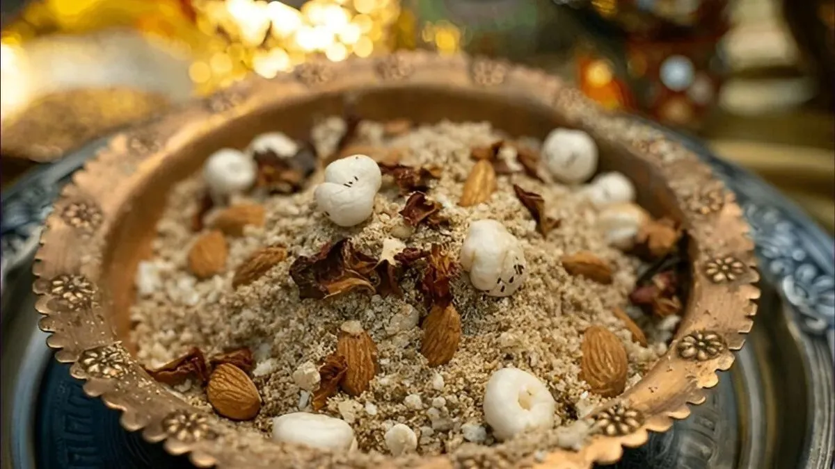 different flavours of dhaniya panjeeri for janmashtami (1)