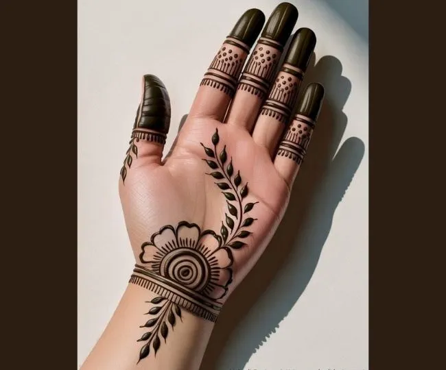 kajari teej mehndi designs (4)
