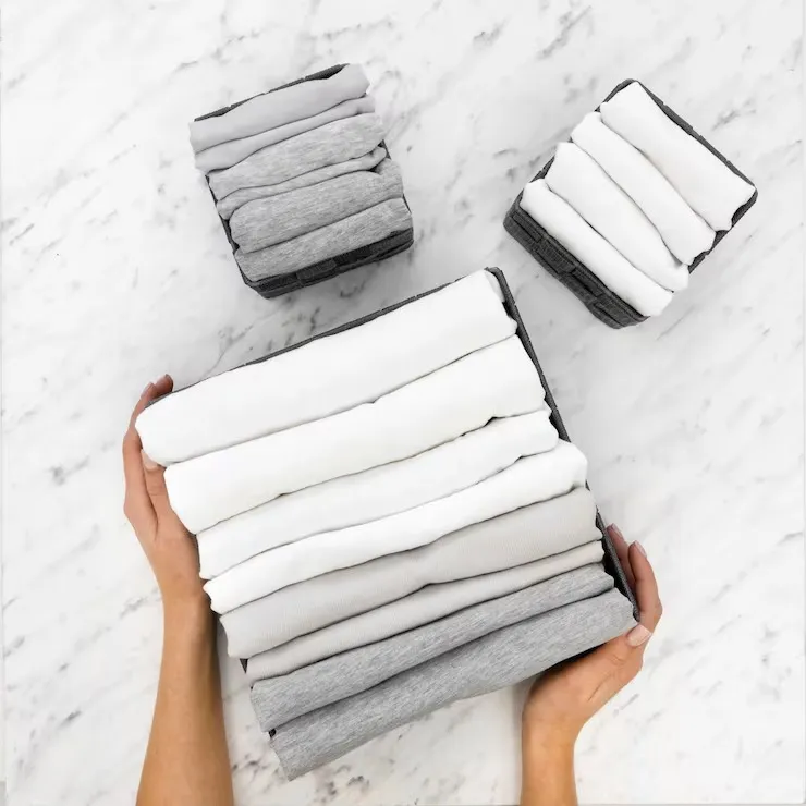 how to fold clothes vertically