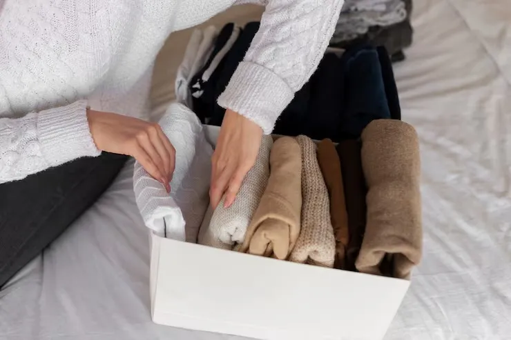vertical folding clothes