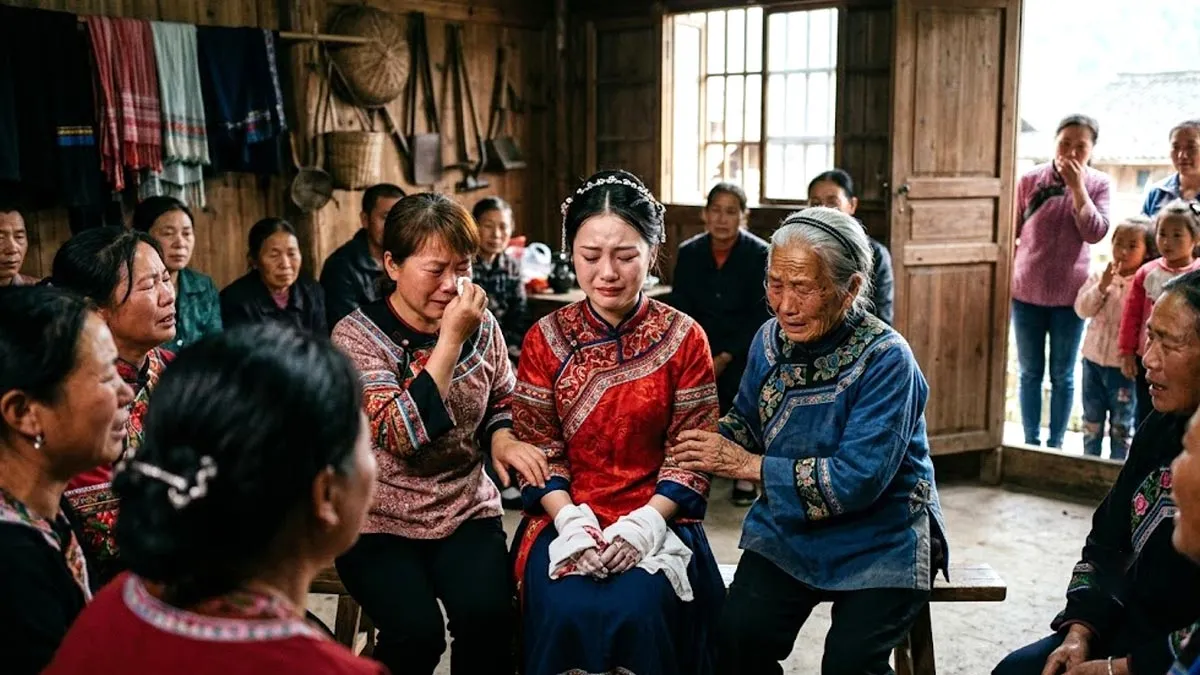 Chinese bride crying tradition