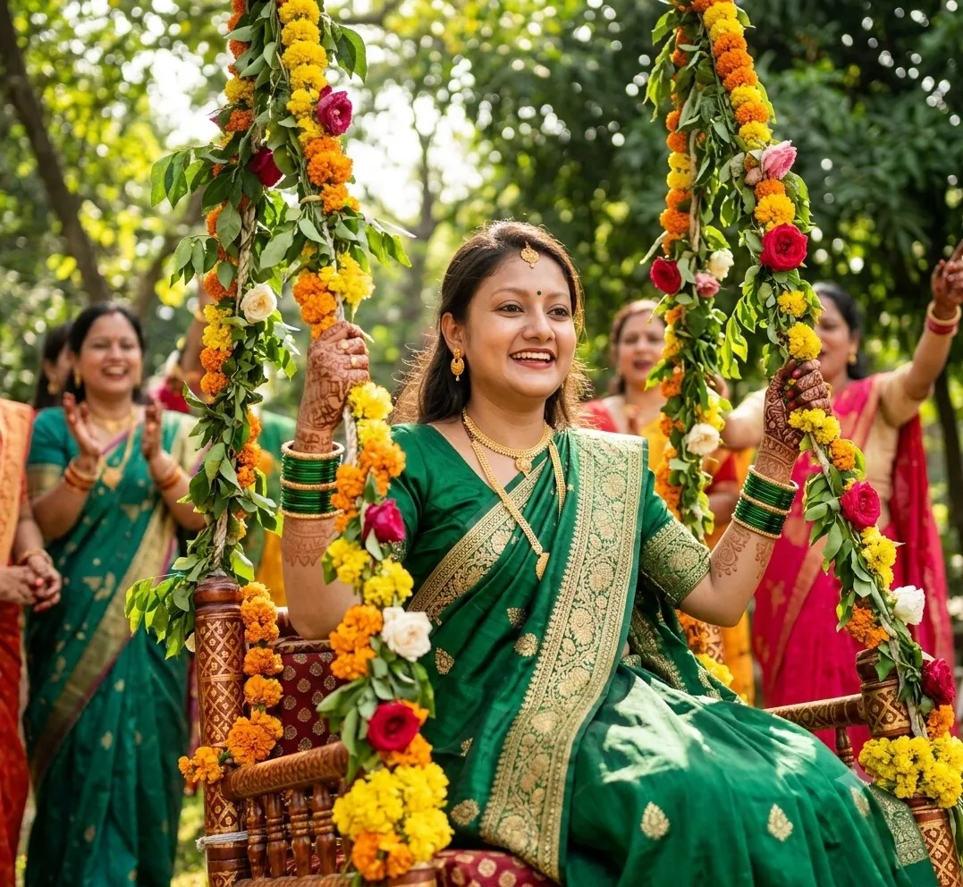 Hartalika Teej Photo AI Prompt